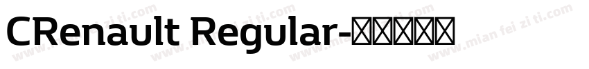CRenault Regular字体转换